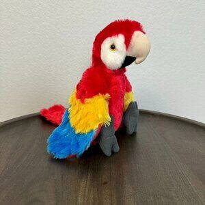 Wild Republic Cuddlekins Scarlett Macaw Plush Stuffed Parrot Bird Red Toy